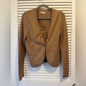Madewell Women's Tan Cardigan Sweater Set